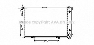 AVA QUALITY COOLING ms2149 -  Радиатор, охлаждение двигателя